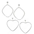 Sterling Silver Geometric Hoop Earring Set