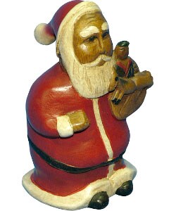 Hand-carved Wooden Santa Claus