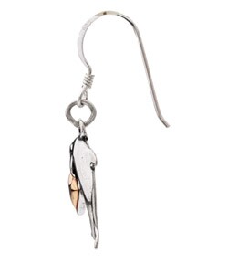 14kt Gold over Sterling Silver Dolphin Earrings