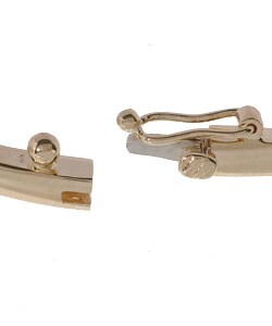14k Gold and 1/4ct TW Six-stone Leaf Diamond Bangle