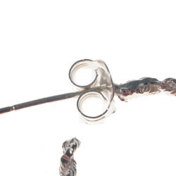 Set of Two Sterling Silver Diamond-cut Hoop Earrings