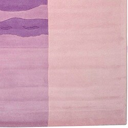 Hand-tufted Waves Collection Wool Rug (9' x 13')