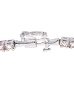 14k Gold 2ct TDW Diamond 3-stone Tennis Bracelet (J, I1)
