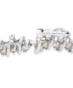 14k Gold 2ct TDW Diamond Spiral Tennis Bracelet (J, SI1)