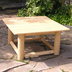 Rustic Cedar Log Square Table