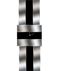 Beveled and Black Mirror Wall Clock