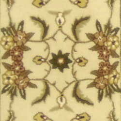 Handmade Traditions Tabriz Ivory Wool and Silk Runner (2'3 x 12')