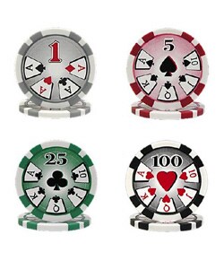 High Roller 500 Chip Poker Set with Mahogany Case