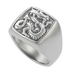 Sterling Silver Dragon Ring