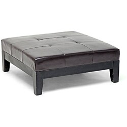 Narcy By-Cast Leather Brown Cocktail Ottoman