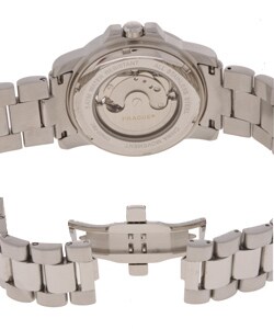 Prague Men's Automatic Black Dial Stainless Steel Watch