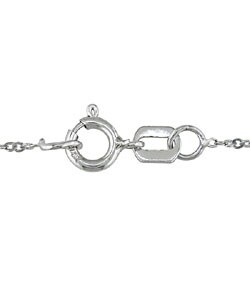 10k White Gold 1/10ct Diamond Heart Pendant