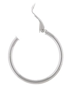 Sterling Silver Clip Hoop Earrings Set (Two Pair)