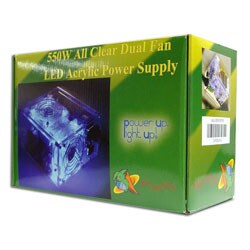 Logisys Clear Acrylic 550-watt Power Supply