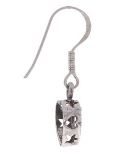 Sterling Silver Marcasite Open-heart Earrings