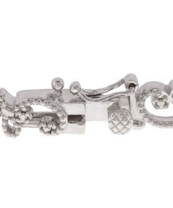 Sterling Silver Diamond-accent Bracelet