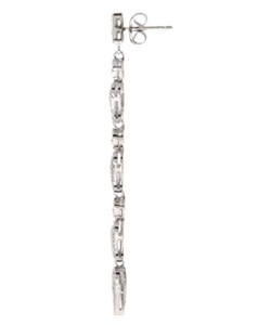 Icz Stonez Sterling Silver CZ Dangling Earrings