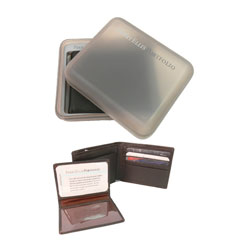 Perry Ellis Genuine Leather Passcase BiFold Wallet