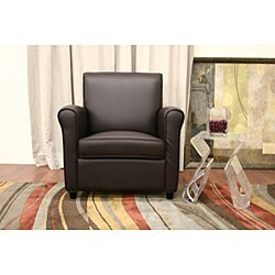 Anderson Espresso Brown Full Bi-cast Leather Club Chair
