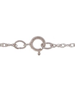 Sterling Silver White FW Pearl and Cubic Zirconia Drop Necklace (7-9 mm)