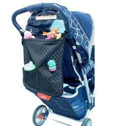 Daxx PVC Lined Stroller Tote with Zippered Opening
