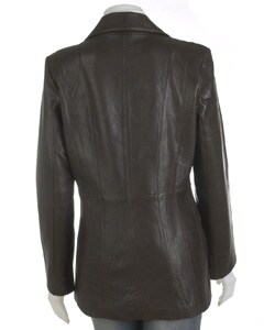 Prague Women's Nappa Lamb Leather Blazer Jacket