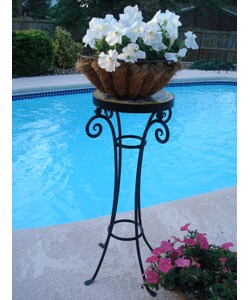 Mosaic and Iron Accent Table (Morocco)