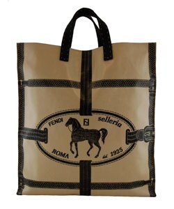 Fendi Printed Coated Canvas Tote