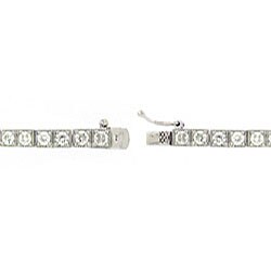 Icz Stonez Sterling Silver CZ Tennis Bracelet