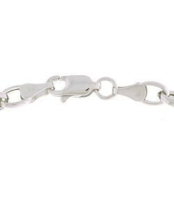 14k White Gold Charm Bracelet