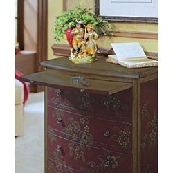 Hand-painted Ruby Accent Chest
