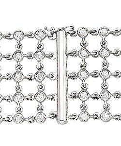 18k Gold 5ct TDW Diamond Bracelet (G-H, VS2)