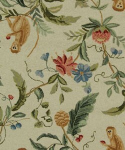 Hand-hooked Midnight Garden Ivory Wool Rug (3'9 x 5'9)