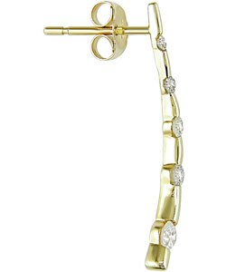 14k Gold 1/2ct TDW Diamond Journey Earrings (H-J, I1-I2)