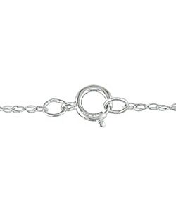 10k White Gold Diamond Ruby Heart Pendant