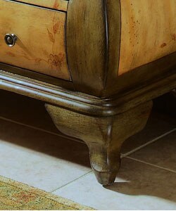 Hand-painted Golden Honey and Celery Bombay Chest