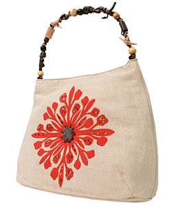 Nine West Capri Orange Canvas Handbag