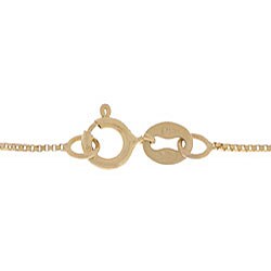 14k Yellow Gold 24-inch Box Chain (0.75 mm)
