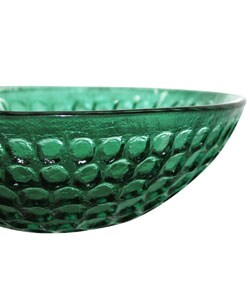 Vigo Green Circles Tempered Glass Vessel Sink