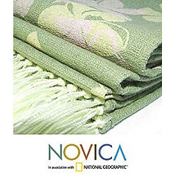 Cotton Spring Frangipani Shawl (Thailand)