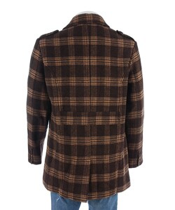 Coupe Men's Peacoat with Epaulettes