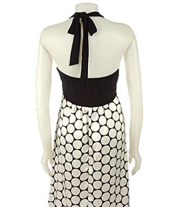 Tiana B. Polka Dot Halter Dress