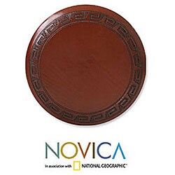 Mohena and Leather Moche Bar Stool (Peru)