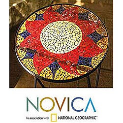 Stained Glass Morning Sunflower Table (Mexico)