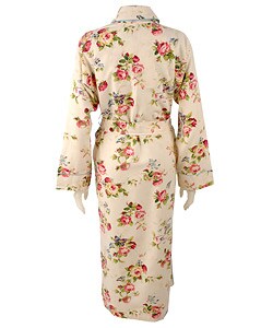 Crabtree & Evelyn Sanded Twill Floral Robe
