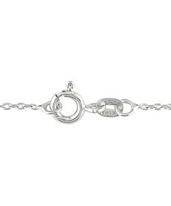 Sterling Silver Cubic Zirconia 'O' Pendant