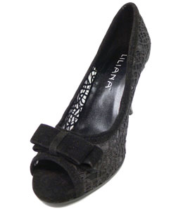 Liliana Collection by Adi Lace Peep-toe Pumps