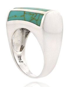Sterling Silver Turquoise Inlay Ring