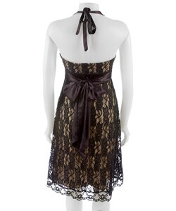 Connected Apparel Lace Bra Dress