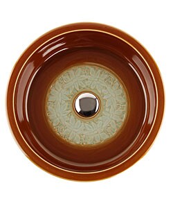 Fontaine Porcelain Bathroom Vessel Sink with Drain